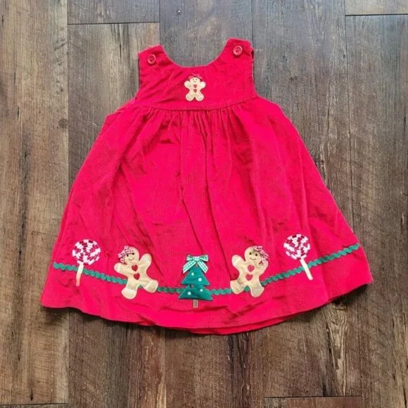white christmas dresses Red Dot Dress Set with Heart Shaped Bishop Smocking